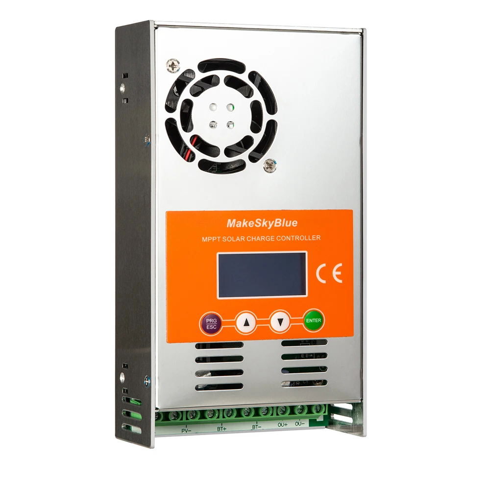 MakeSkyBlue MPPT Солнечный контроллер заряда 50A-V118 для 12 в 24 в 36 В 48VDC кислотная литиевая батарея регулятор заряда быстрая
