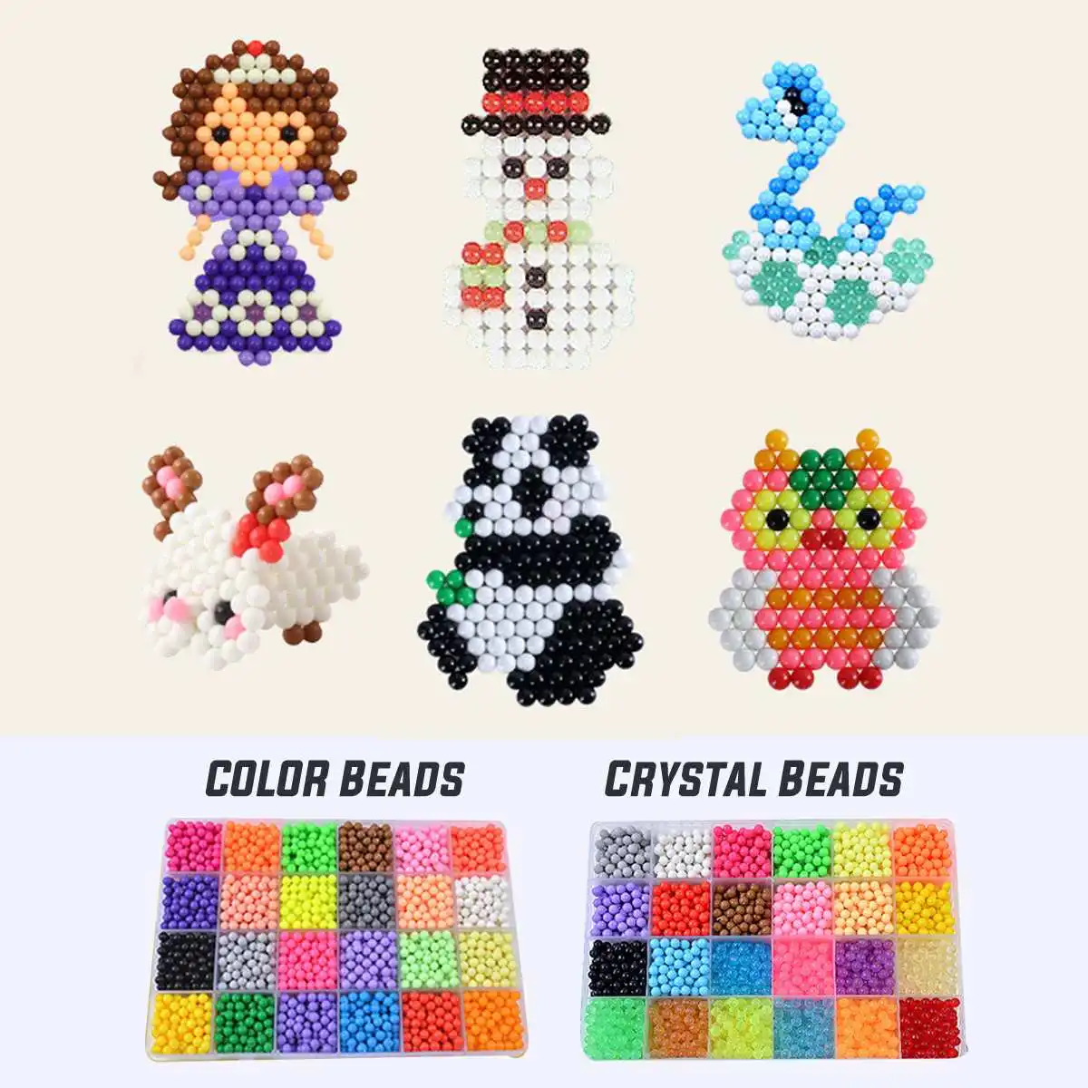 3200 шт. игрушки 24 разные цвета коробка набор мини Дети Diy игрушки предохранитель Бусины Размер в размер Pegboard листы гладильная Pape