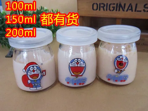 Doraemon мечта 100 мл 150 200 бутылки стекло пудинг йогурта diy |