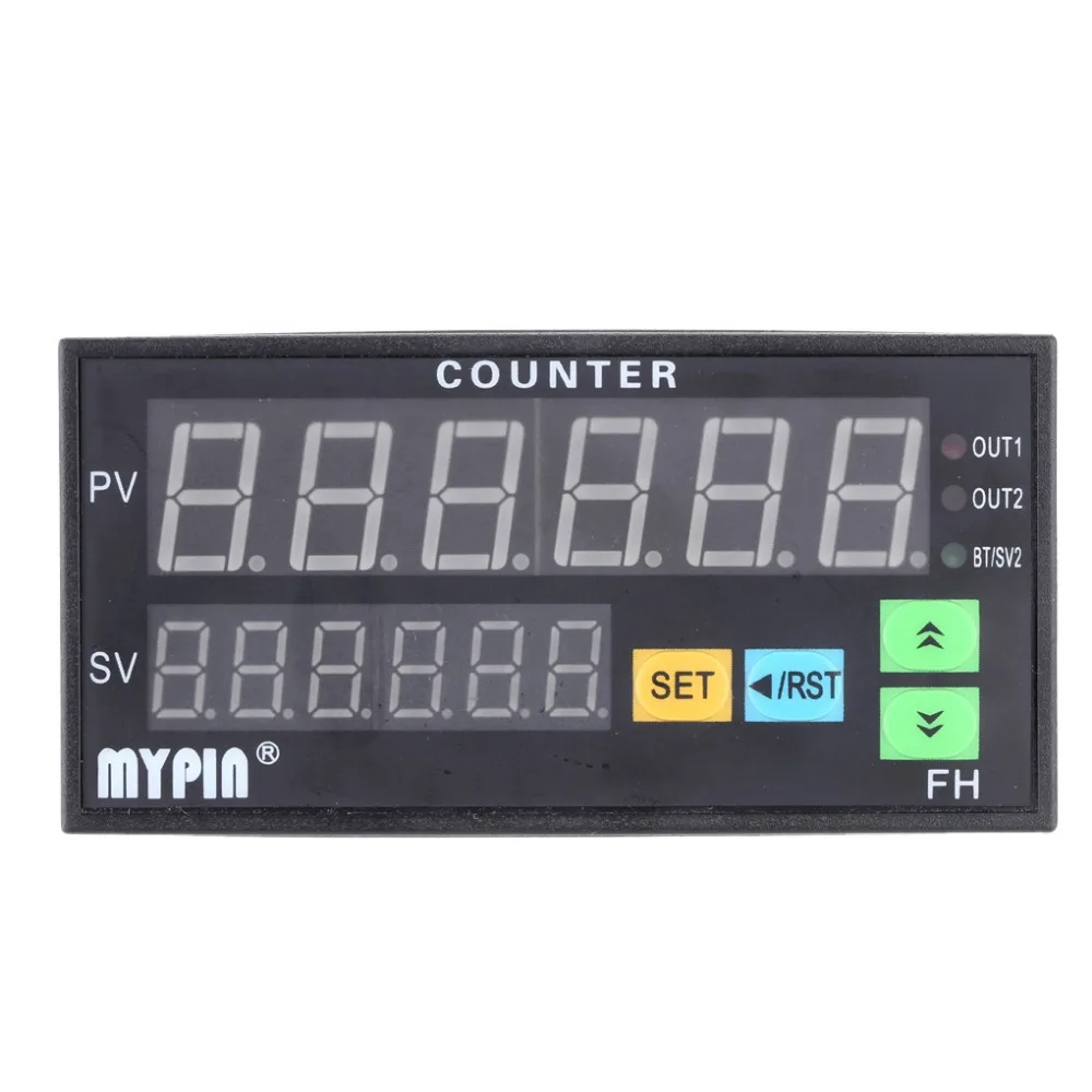Многофункциональный 6 цифровой светодиодный дисплей счетчик 90 ~ 265 V AC/DC