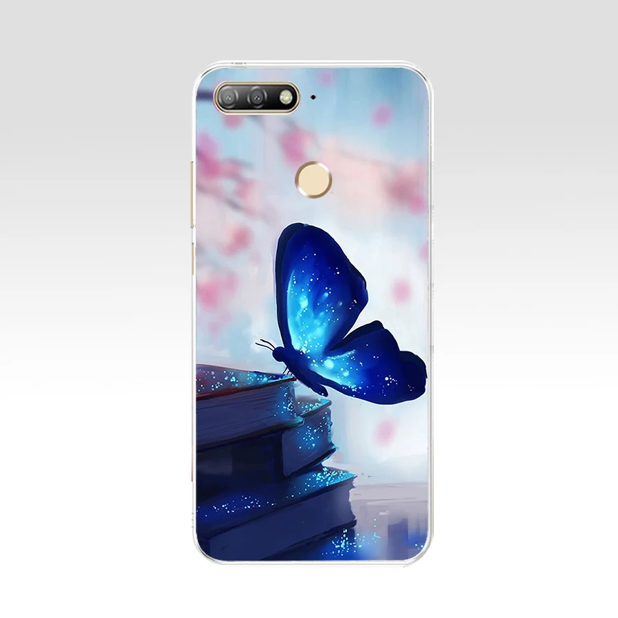 305SD красота Союза природы и светильник Мягкий Силиконовый ТПУ чехол для Honor 10 huawei p mate 10 20 lite y5 y6 prime - Цвет: 8