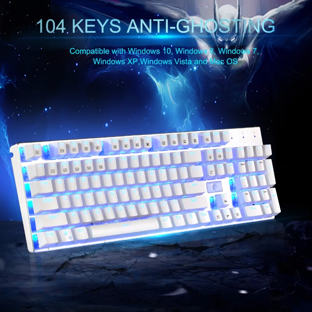 Z 88 RGB Механическая игровая клавиатура Алюминий Панель Outemu переключатели Anti Ghosting