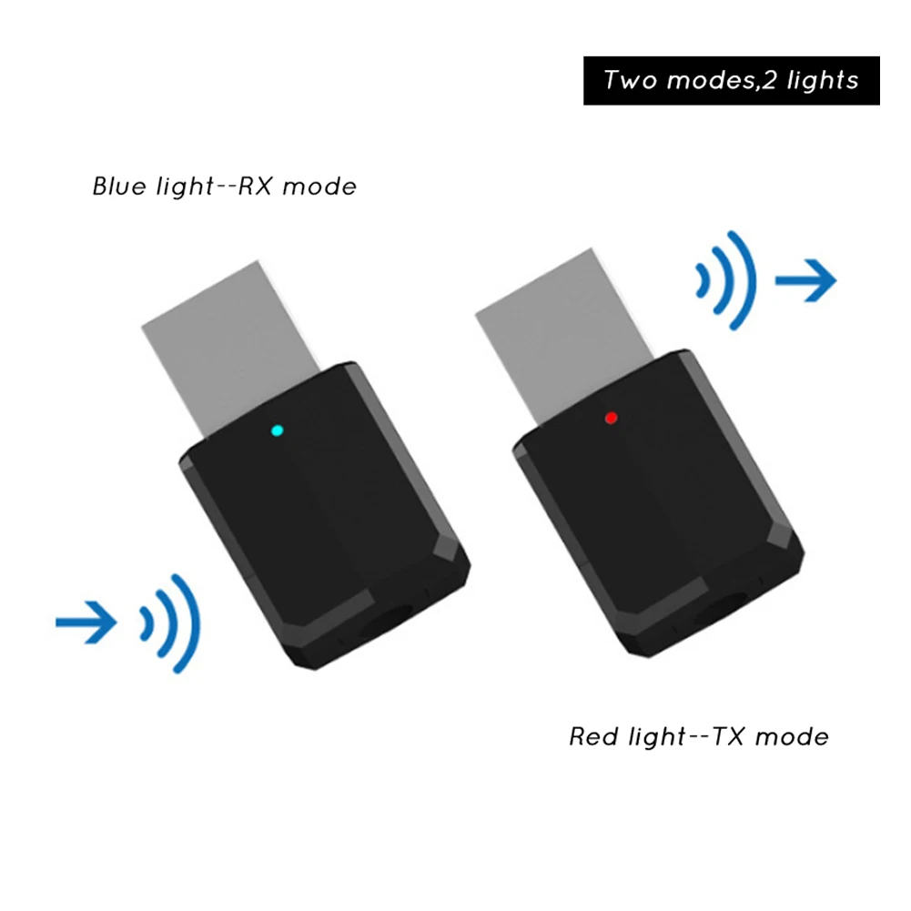 Беспроводной Bluetooth аудио передатчик приемник 2 в 1 USB автомобильный AUX адаптер для