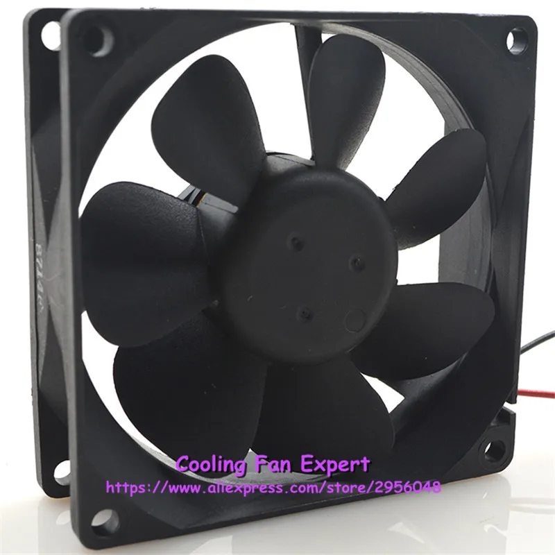DFB0812L DC 12V 0.08A 8025 80*80*25 мм 2 провода двойной шаровой подшипник охлаждения осевой