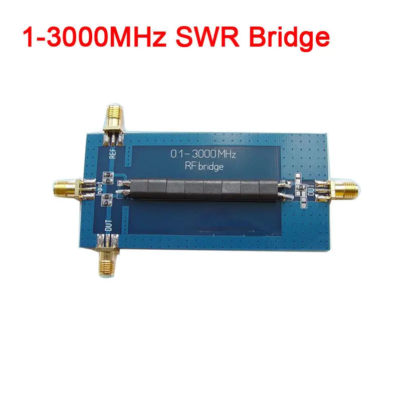 

RF SWR Reflection Bridge 0.1MHZ TO 3000MHZ Antenna Analyzer VHF UHF VSWR return loss Connectors: SMA