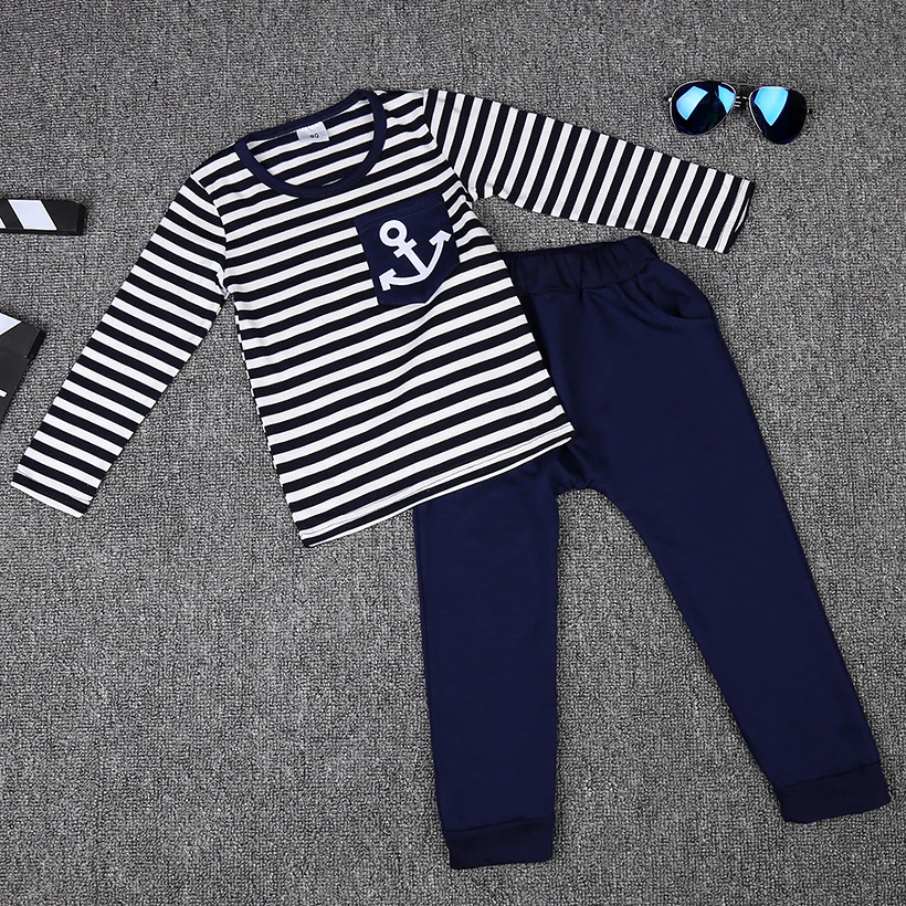 Весенняя детская одежда темно-синий пуловер с длинными рукавами спортивный