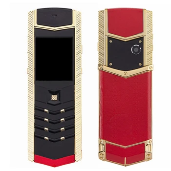 Русская клавиатура кнопка роскошный металлический+ кожаный корпус Китай gsm dual sim Сотовые телефоны bluetooth мобильный телефон k9 LT2 телефон - Цвет: Red gold
