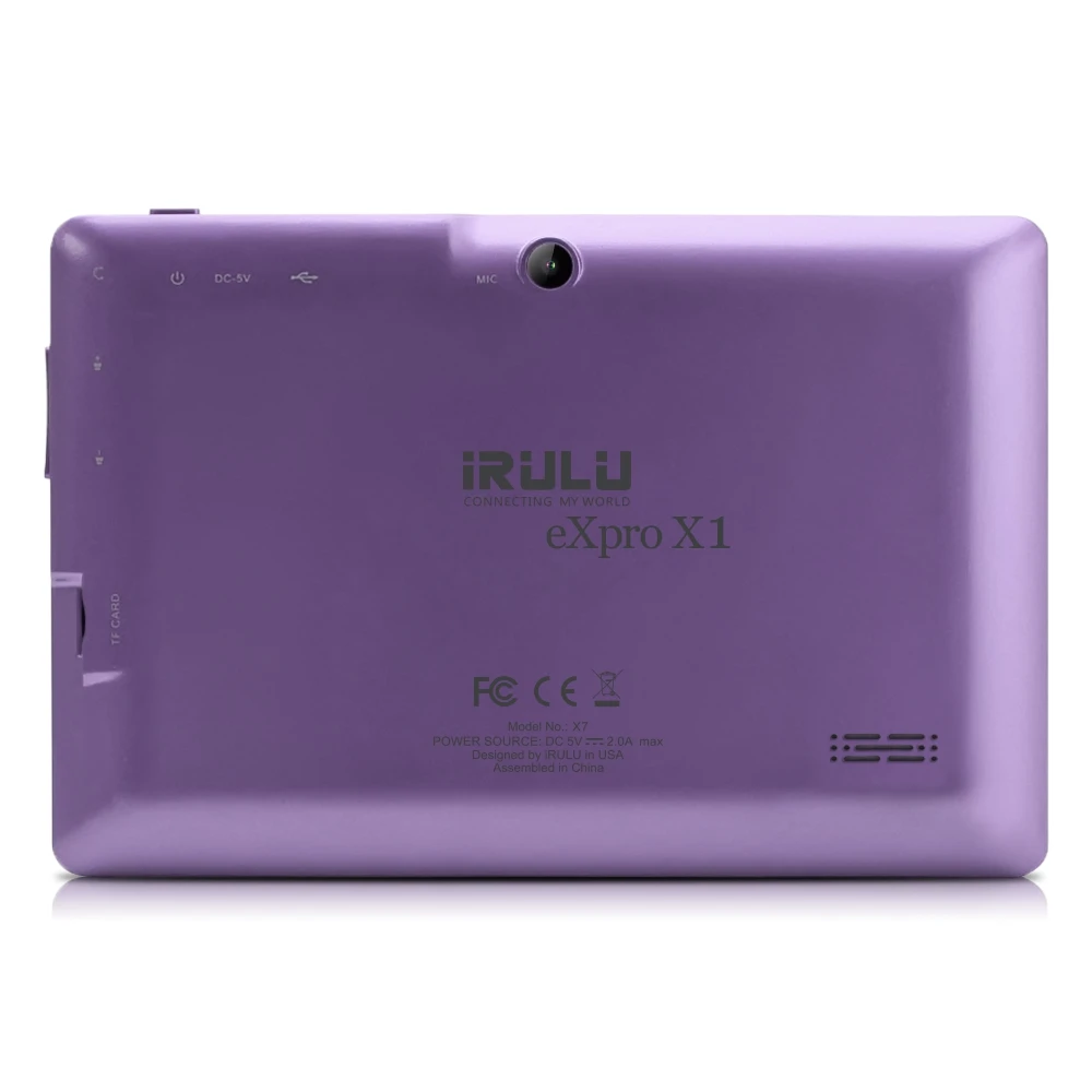 iRULU eXpro X1s 7&quot многоцветный Android 4.4.2 четырехъядерный процессор двойная камера AllWinner