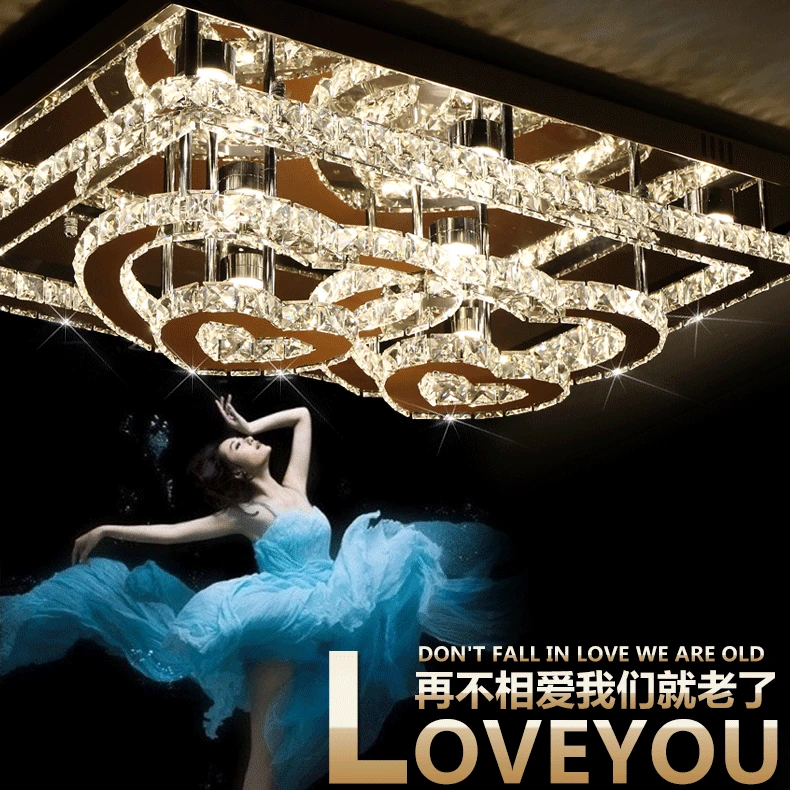 LED 40 Вт 11-25 свет K9 Кристалл Потолочный Lihting 110-240 В Размер: 80*60 см Бесплатная доставка