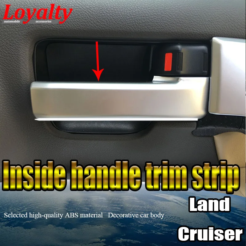 Лояльности для Toyota Land Cruiser FJ200 2015 2016 2017 ABS интерьер дверная ручка Накладка хромовые