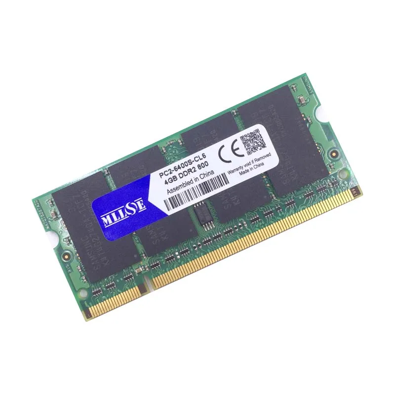 Оперативная память MLLSE DDR2 4 ГБ 8 800 МГц PC2 6400 sodimm для ноутбука оперативная ddr2 МГц|memoria
