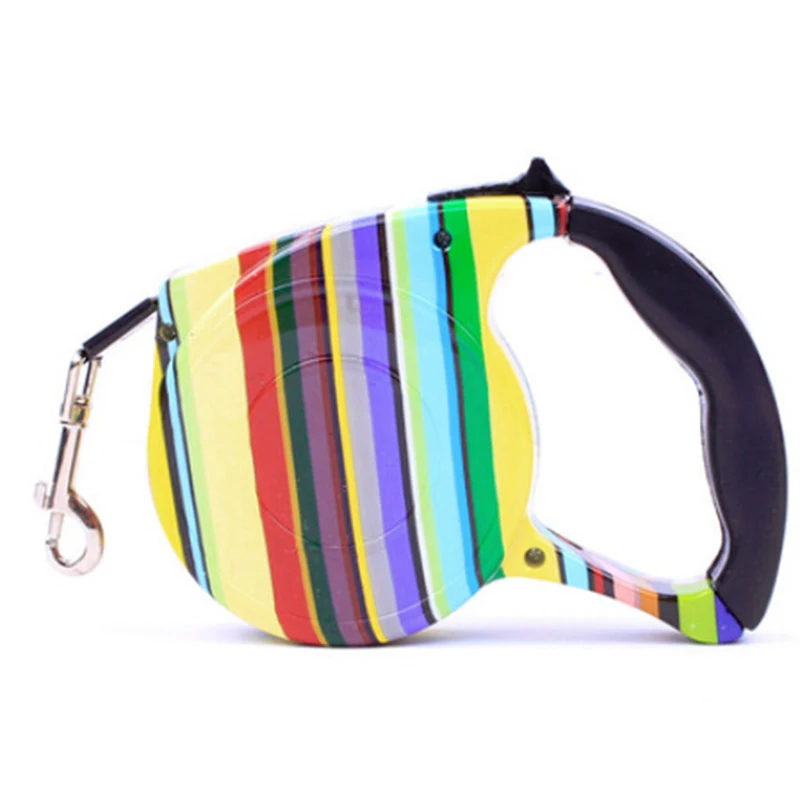 Автоматический выдвижной поводок для собак из прочного полиэстера 5 м прогулок с