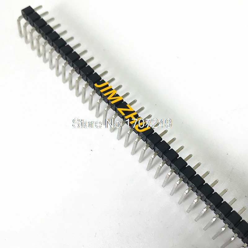 Free Shipping 10pcs/lot Pin Header 1x40 Single Row Male 2.54mm spacing Bent pins Breakable 40 1*40Pin for PBC | Обустройство дома