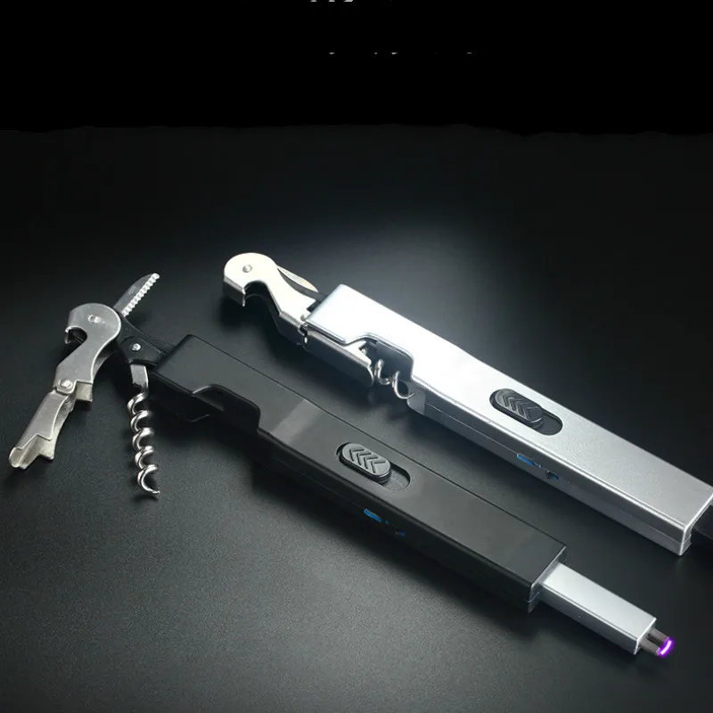 Длинная электрическая перезаряжаемая USB кухонная зажигалка ветрозащитная