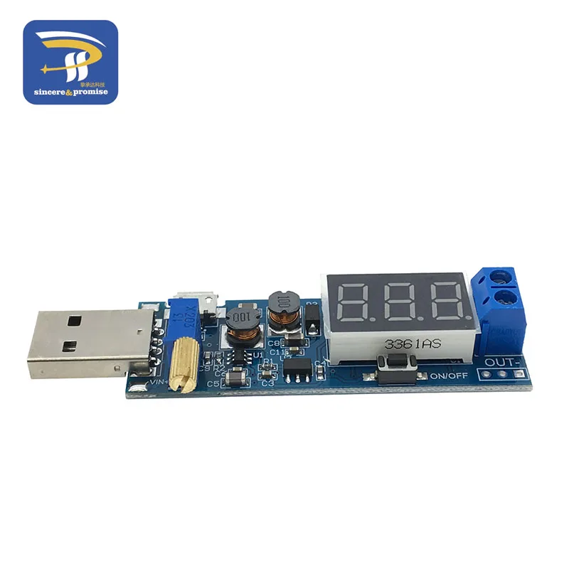 DC-DC 5 В до 3,5 В/9 В/12 В lcd USB повышающий/понижающий Настольный модуль питания Регулируемый повышающий понижающий преобразователь вольтметр из 1,2 В-24 В