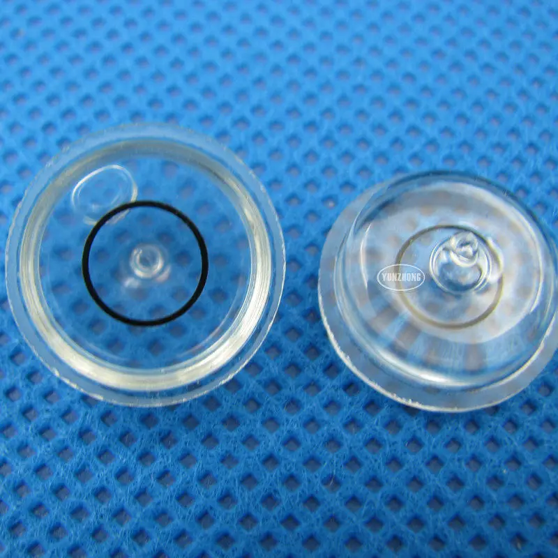 

QASE 17*8mm Glass Round Bubble Level with Small Tail Spirit level vial Bullseye spirit level