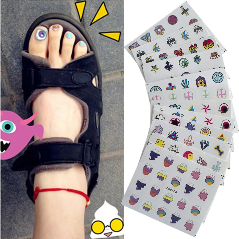 10 шт./лот DIY Стикеры Гвозди Дизайн смешанные Harajuku узор передачи Плёнки воды