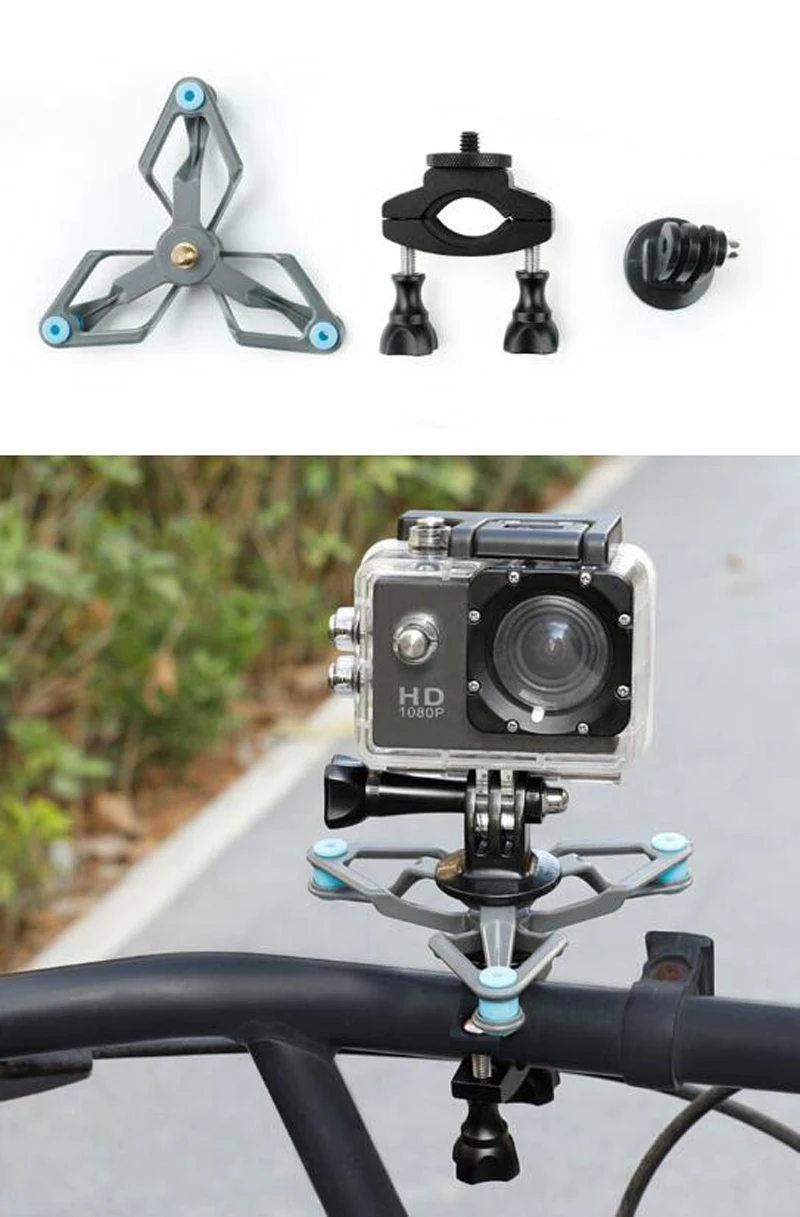 Fr Gopro Hero амортизатор адаптер кронштейн Xiaoyi 4K Спортивная камера крепление для
