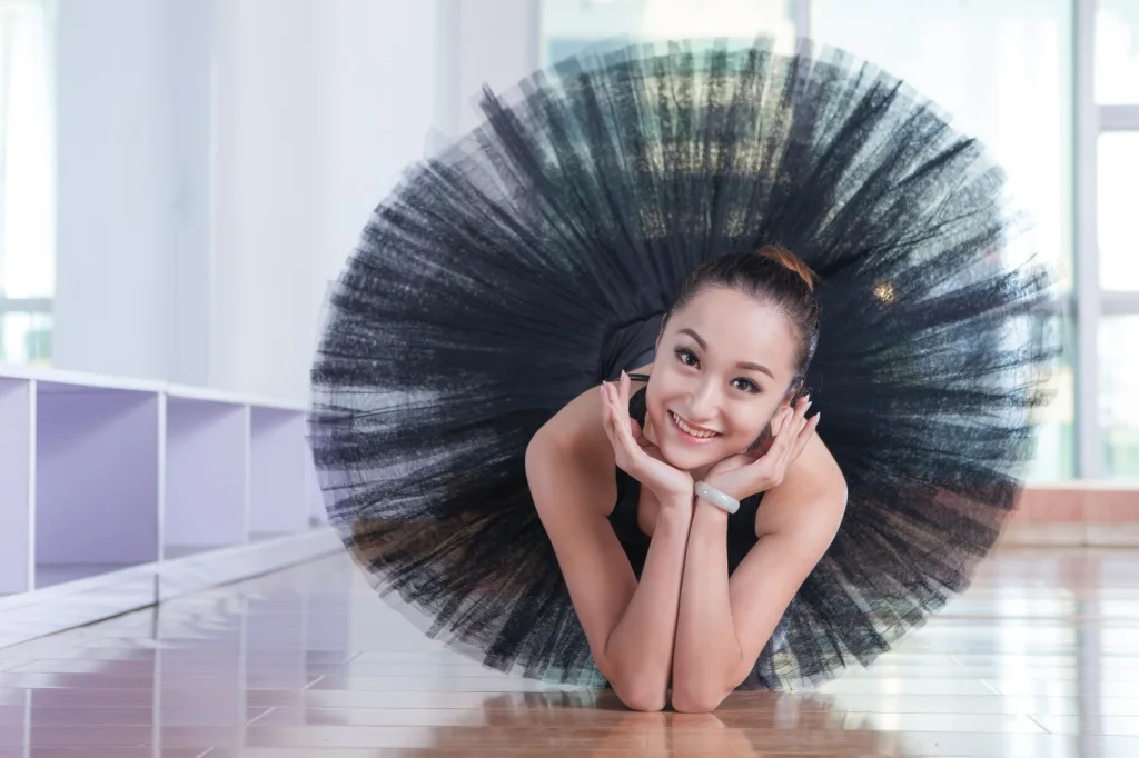 Женская балетная юбка профессиональная пачка танцевальный костюм черного