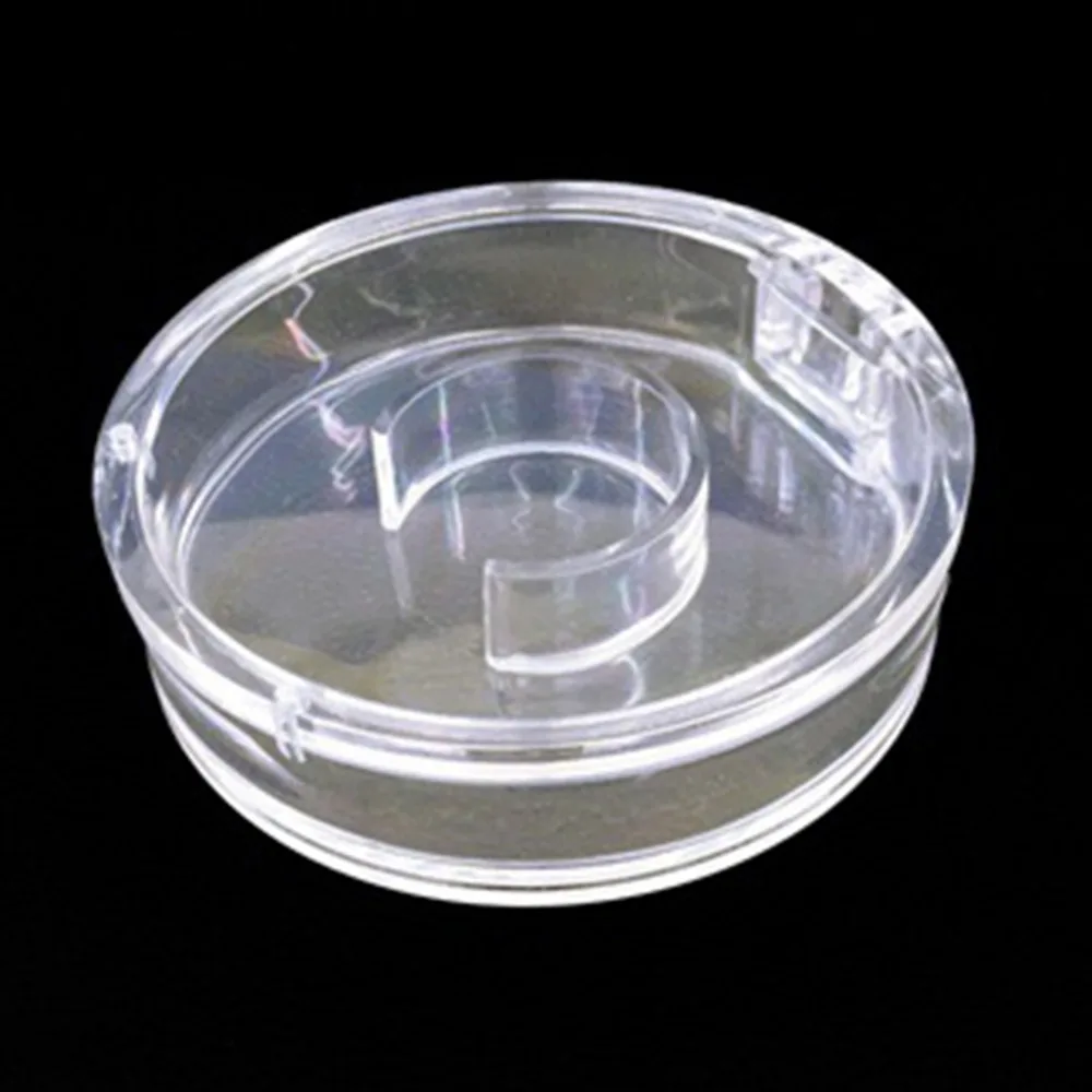 

imixlot Simple Transparent Round Bangle Beads Bracelet Box For Women Girls Jewelry Display Gift Holder Case