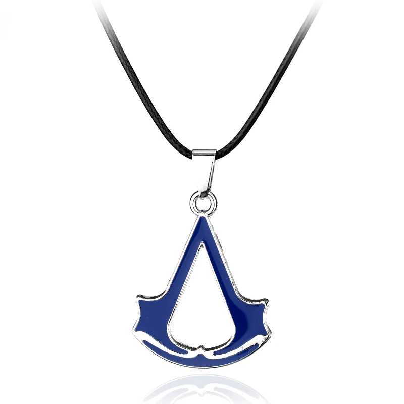 4 Color Hot Sales Fashion Cospaly Jewelry Assassins Creed Necklace Stainless Steel Pendant Necklage For Men Women Rope Chain | Украшения и