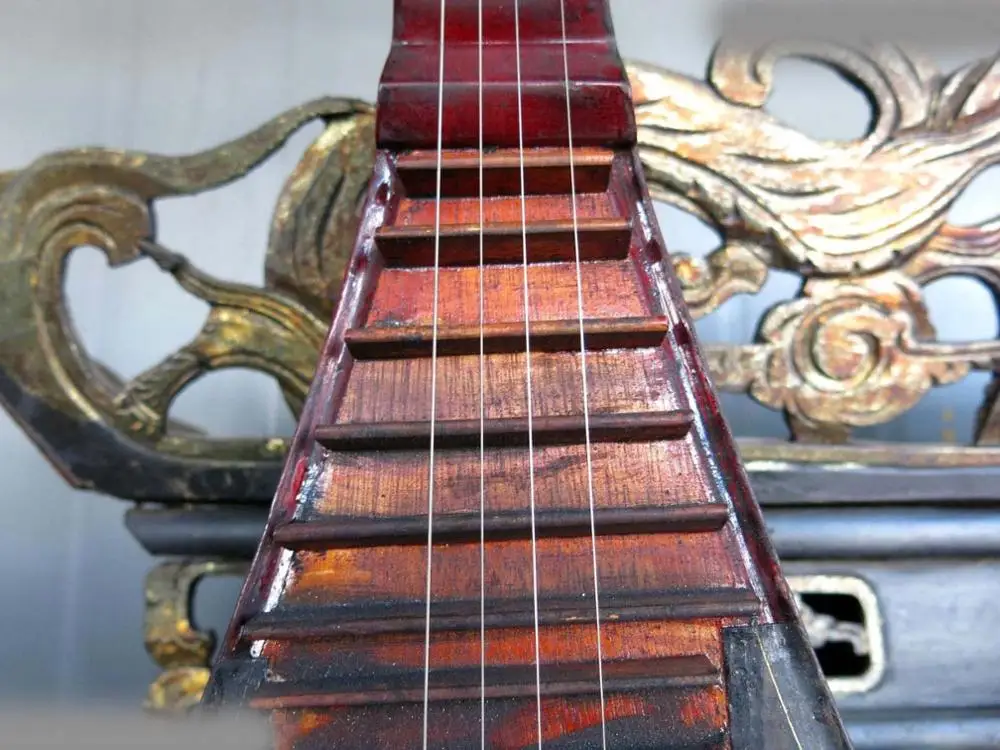 Scy 34 &quotКитай старый деревянный лак ручной работы Китайский музыкальный