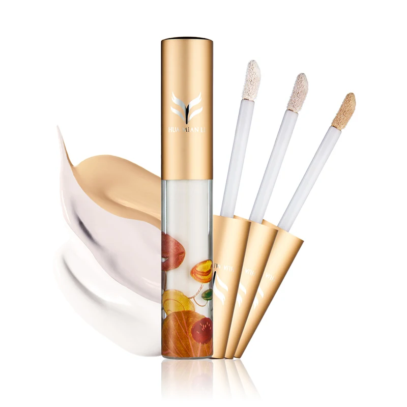 Huamianli Жидкий корректор крем идеальным прикрытием поры темные круги