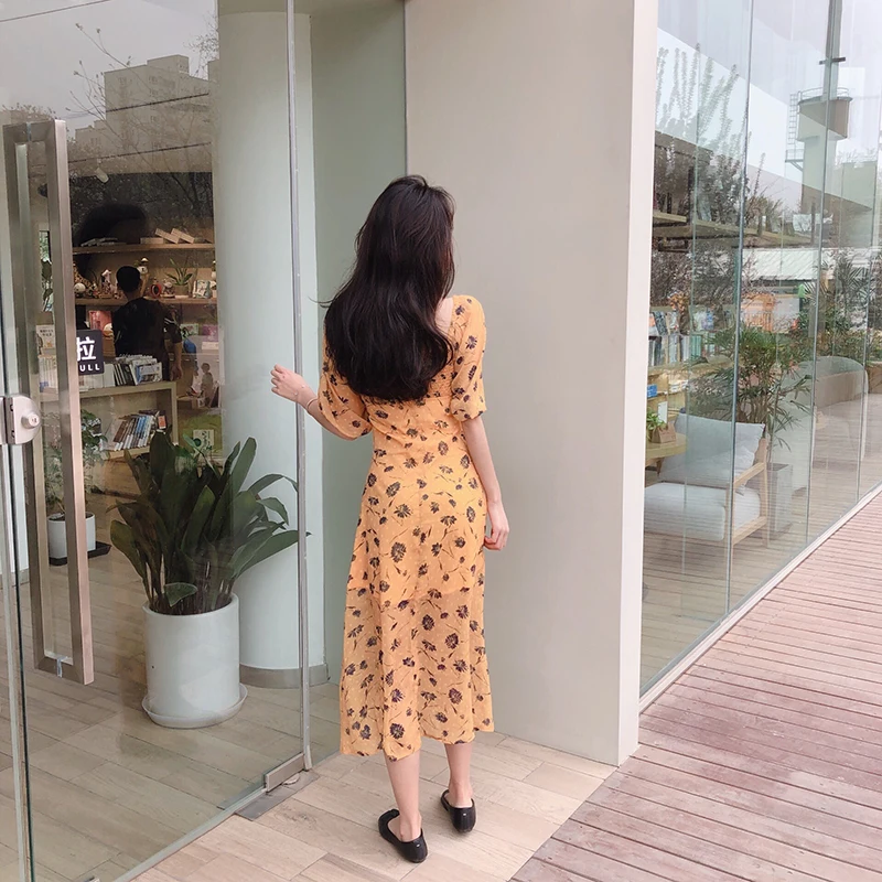 Vacation beach dress fashion brand summer new slash neck bow cross Tied belt flower print Korean style vestidos Women's Clothing | Женская