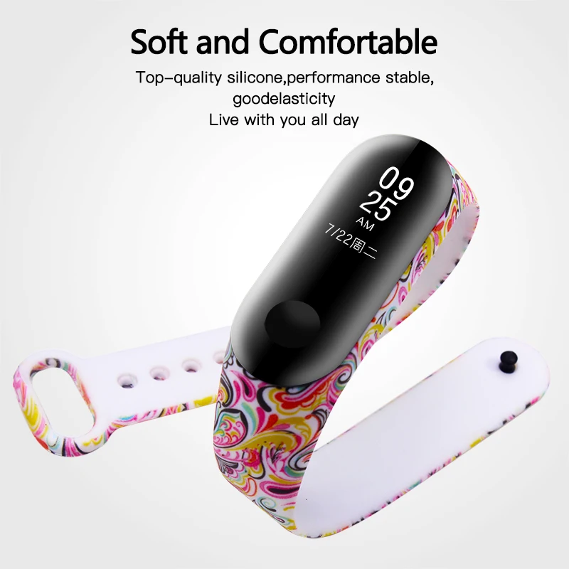 BOORUI ремешок Miband 3 pulsera удобный mi band 3 ремешок различные умные аксессуары ремешок для xiaomi mi band 3 браслет