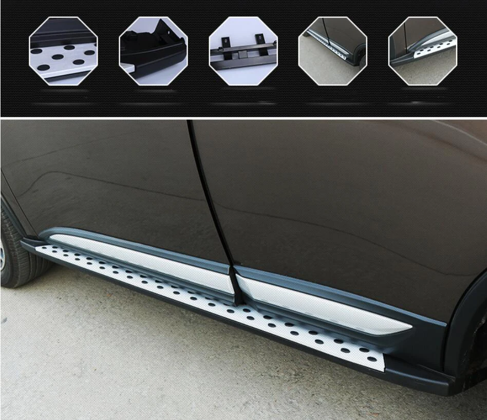 Для Mitsubishi Outlander 2016 2017 автомобильные беговые доски авто боковые ступенчатые