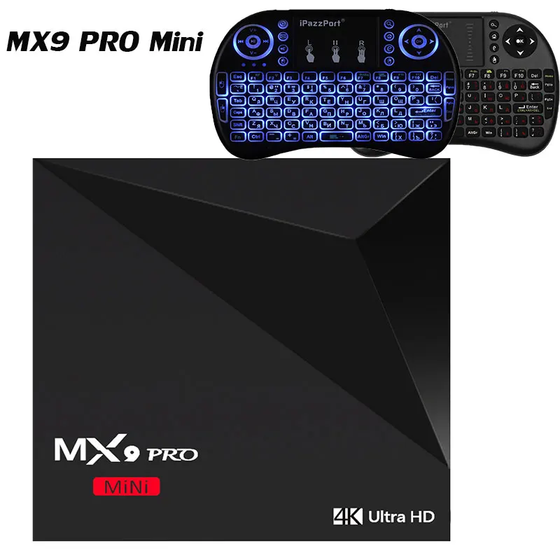 MX9 PRO Mini Android 7 1 ТВ приставка с четырехъядерным процессором RK3328 Cortex A53 4K Ultra HD Гб + 8