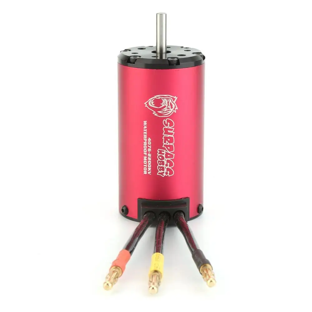 SURPASSHOBBY KK 4076 2200KV бесщеточный двигатель 2S 3S 4S для 1:8 RC Дрифт гоночный автомобиль водонепроницаемый Бессенсорный грузовик
