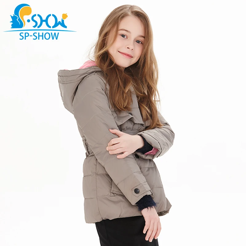 SP SHOW теплые детские пуховые пальто на весну осень и зиму парки для девочек зимние