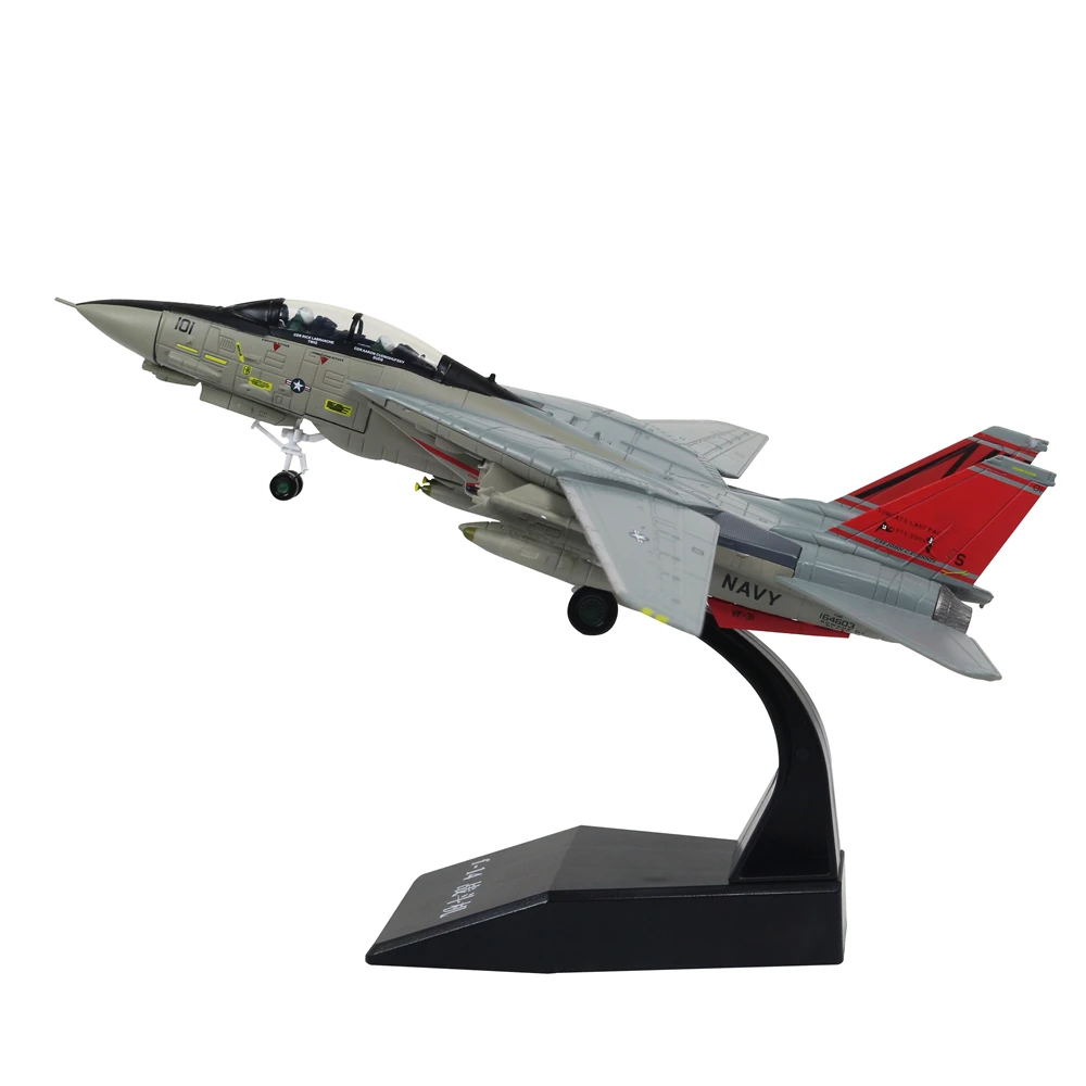 1/100 масштаб F 14 Tomcat боец металлический Военная Модель литья под давлением модель