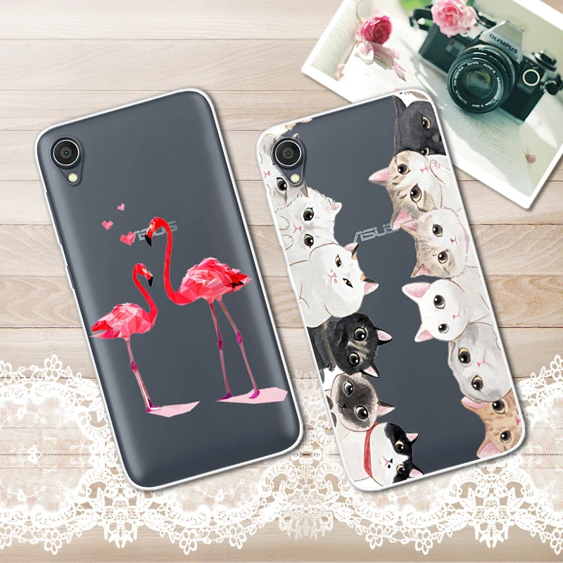 Case For Asus Zenfone Live L1 Za550kl 5.5 inch Transparent Printing Drawing Silicone Phone Cover |