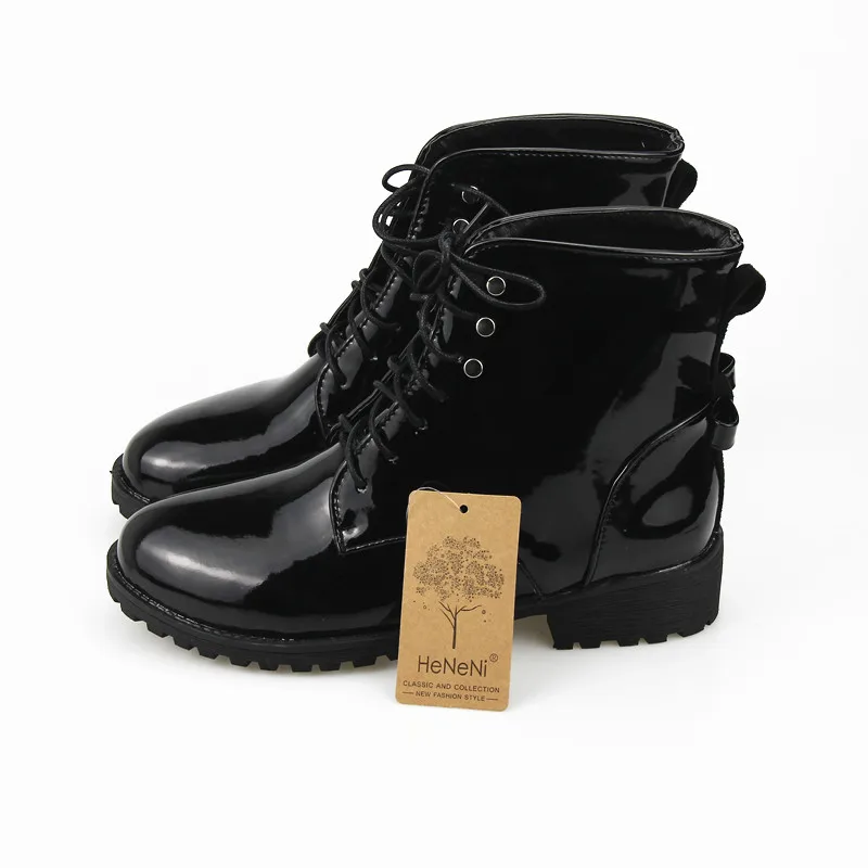 Новые женские Ботинки martin; коллекция года; зимние теплые ботинки; Botas Feminina; женские ботильоны в байкерском стиле; модные женские ботинки; большие размеры 33-46