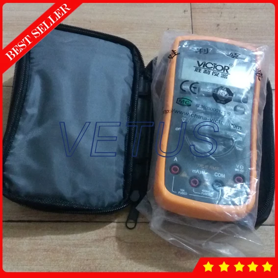 VC17 Avometer с цифровым универсальным измерителем емкости/температуры/Диапазон
