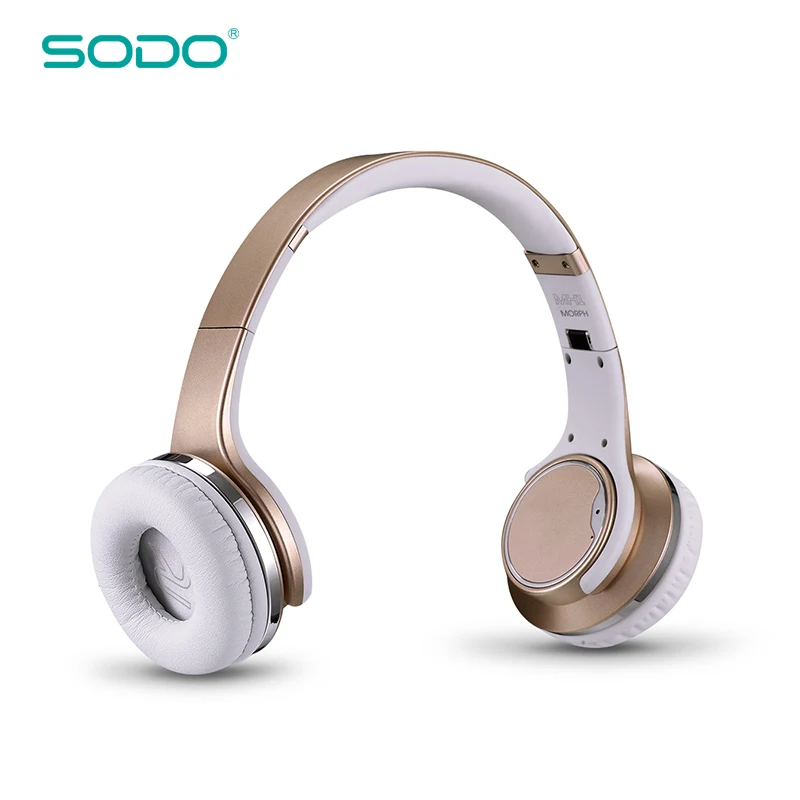 Красивые оригинальные SODO MH1 NFC беспроводные Bluetooth наушники Twist-out мини с микрофоном для мобильных телефонов