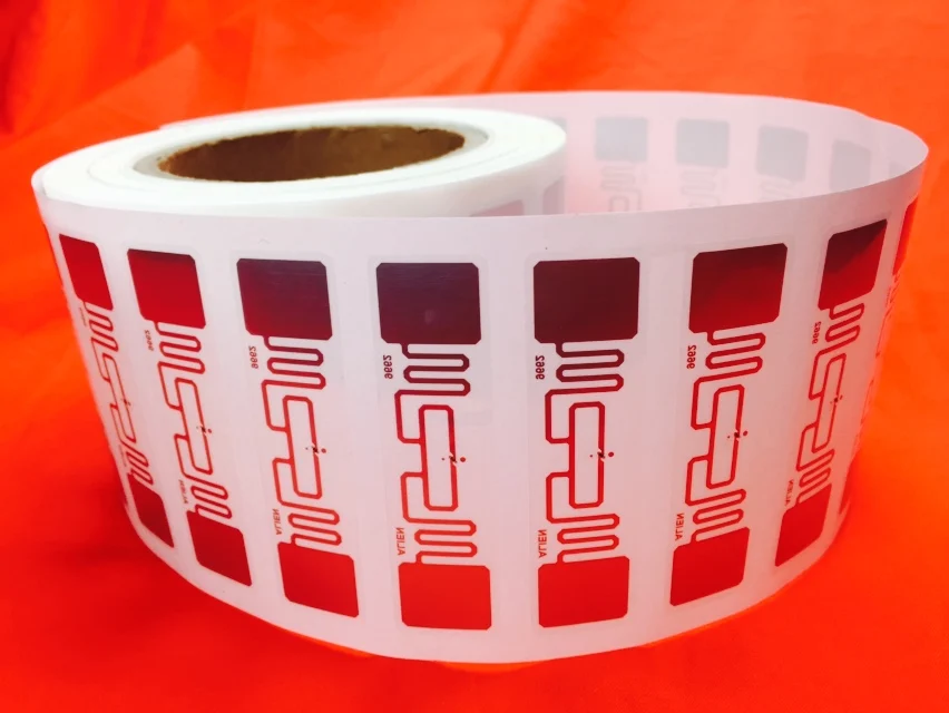Наклейки alien 9662 UHF RFID с влажной инкрустацией не могут печатать 860 960 МГц 72*19 мм ISO 18000