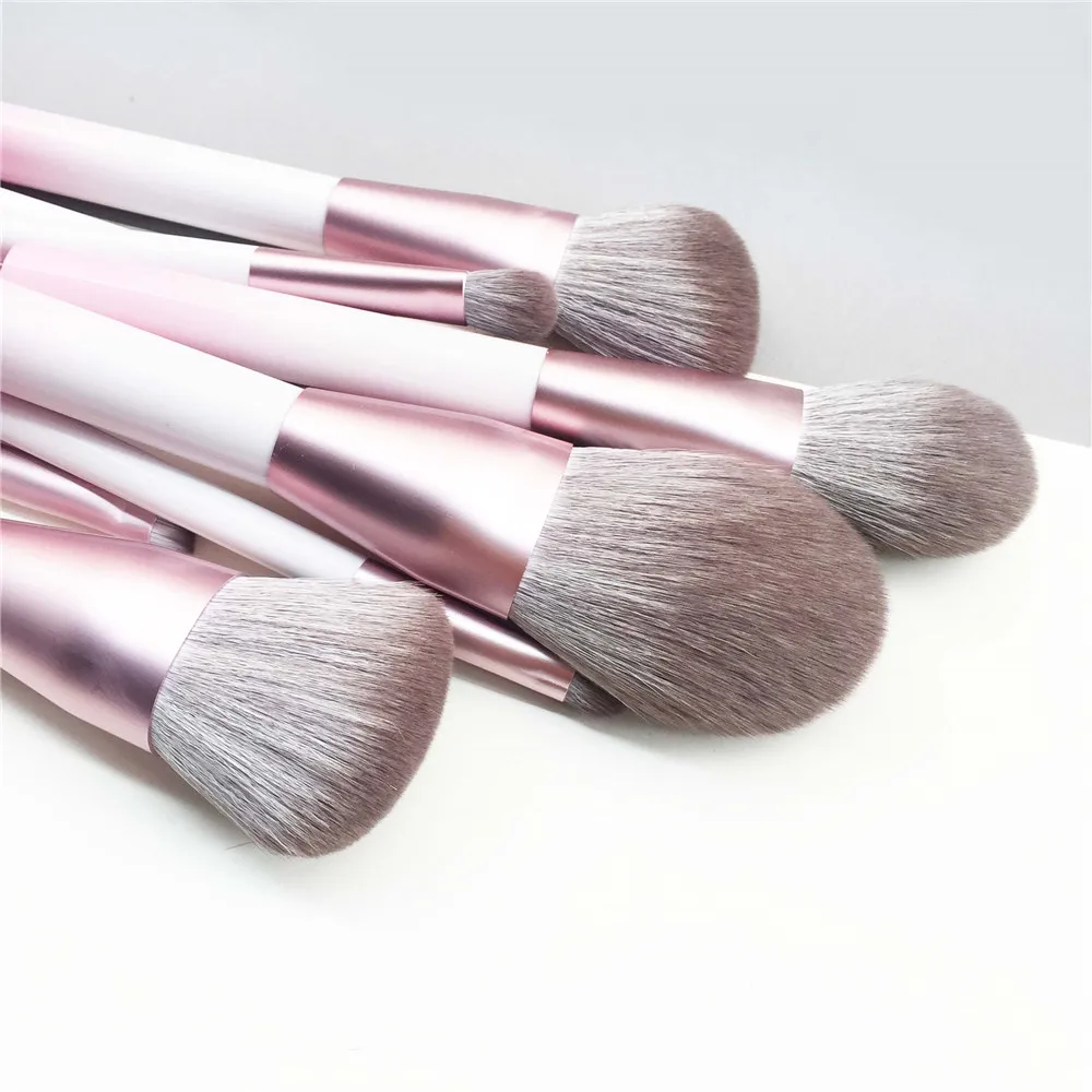 Набор кистей bdbeauty с розовым и белым градиентом набор из быстросохнущего