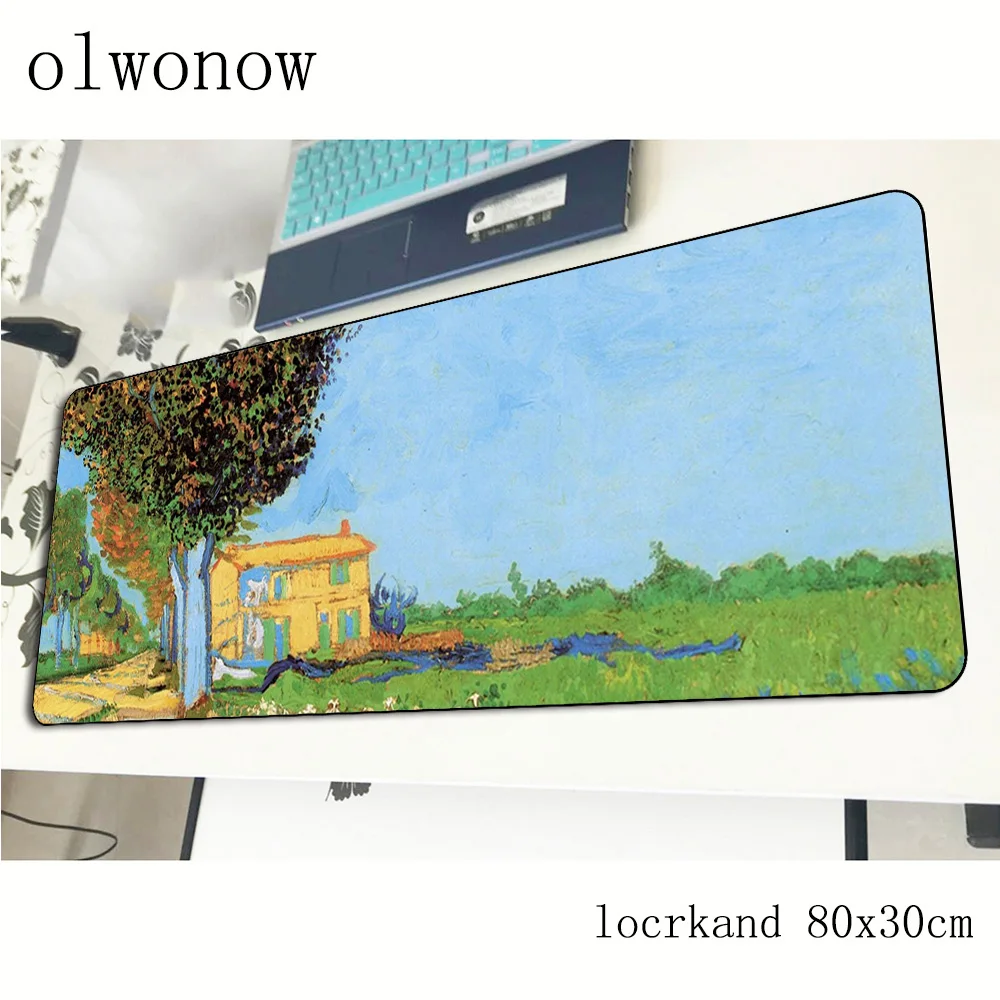 Коврик для мыши van gogh 80x30 см подарок на Хэллоуин игровой коврик большой геймера