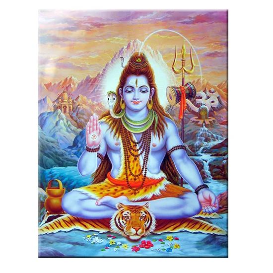 Shiva Lord холст настенные картины индуистские боги стены искусства холст индуизм настенные плакаты и принты Куадрос картина домашний декор - Цвет: Unframed mk386