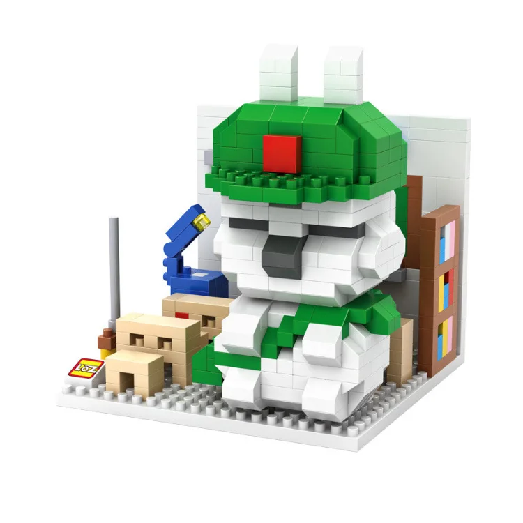 LOZ микро блоки MASHIMARO Корея аниме кролик DIY Строительные кирпичи 3D аукцион фигурка