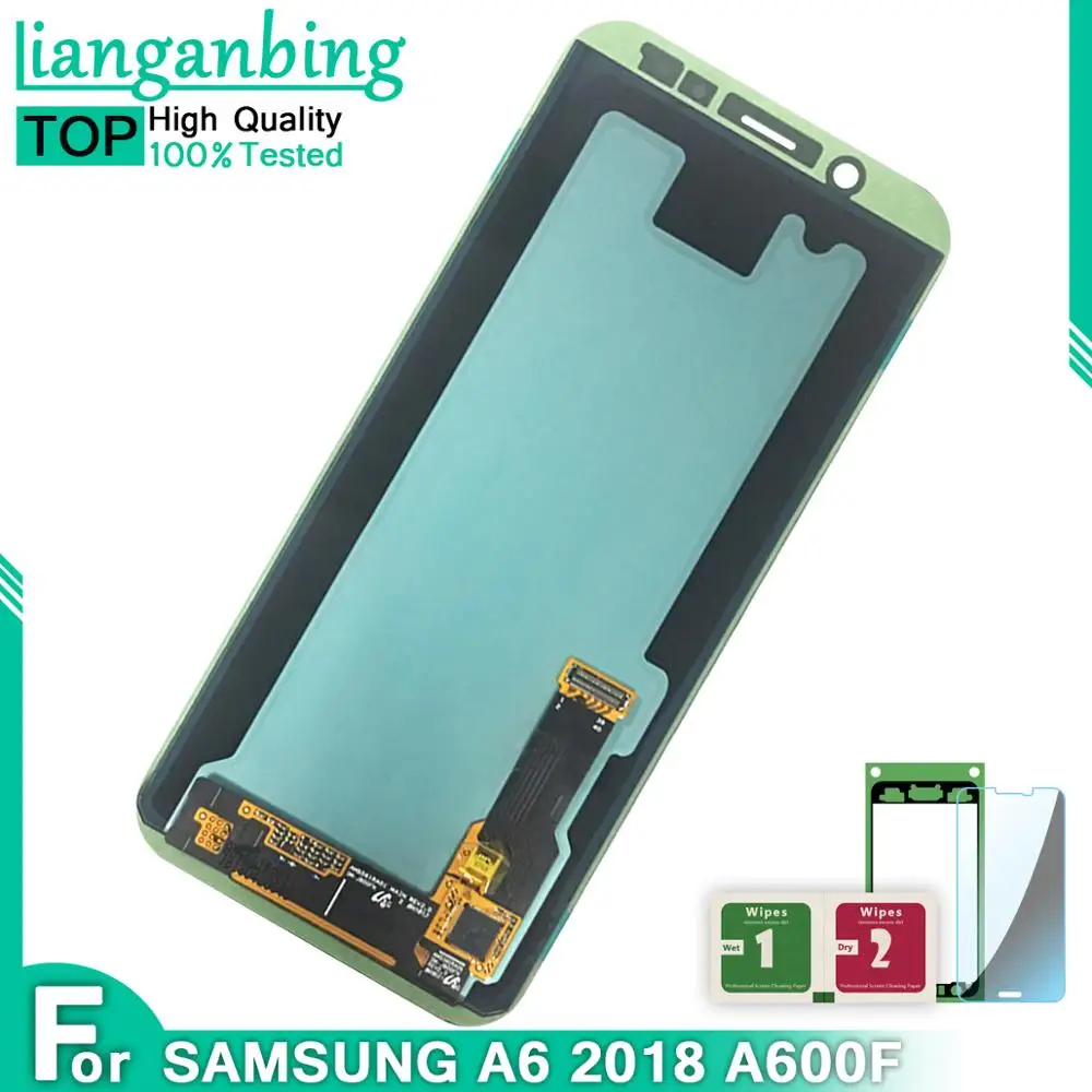 Новый OLED ЖК дисплей для Samsung Galaxy A6 2018 LCD A600 A600F A600FN сенсорный экран дигитайзер