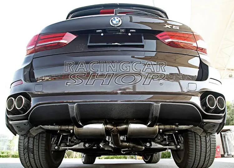 Задний диффузор из настоящего углеродного волокна для BMW F15 X5 M tech Sport B181|diffuser