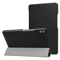 slim magnetic folding pu case for lenovo tab4 tab 4 8 plus tb 8704x tb 8704f tablet cover for lenovo tab 4 8 plus case film pen