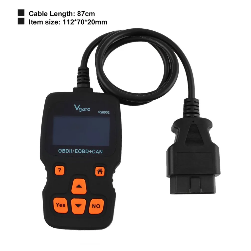 Vgate VS890 OBDII OBD 2 автомобиля диагностический инструмент обновленная версия VGATE VS890S