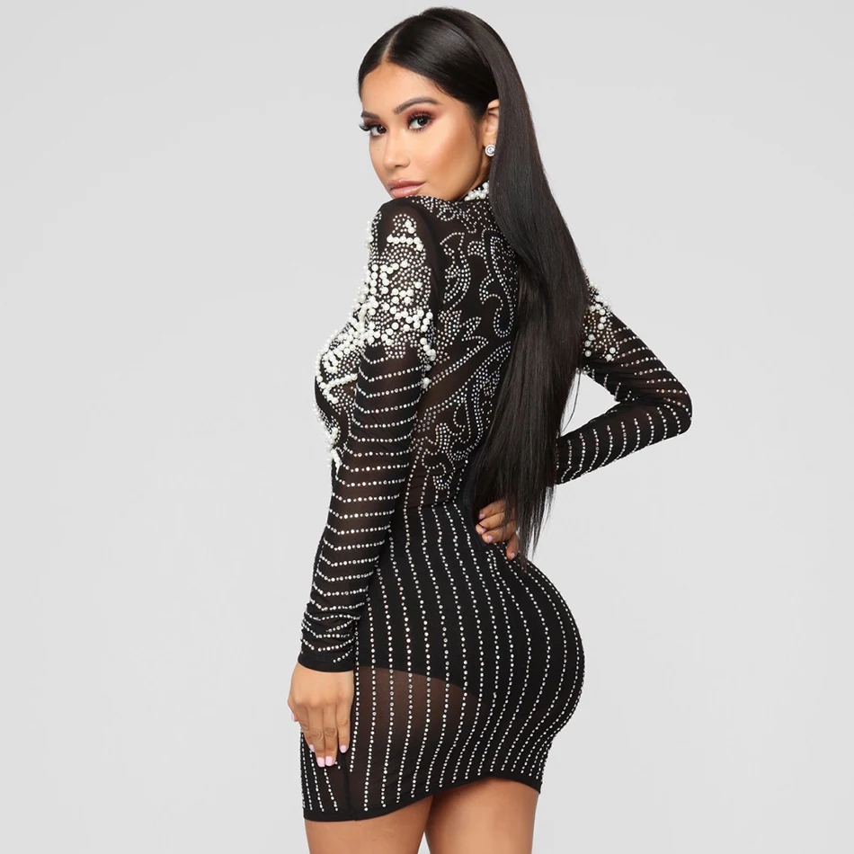 Adyce 2019 женское весеннее вечернее платье в стиле знаменитостей Vestidos сексуальное