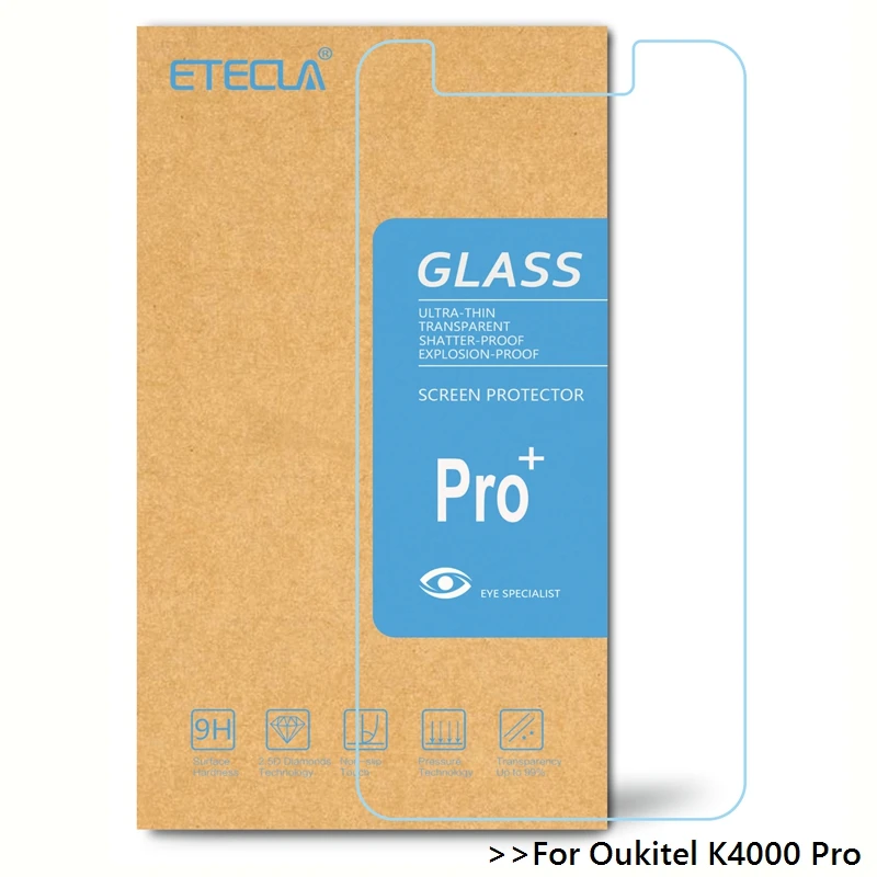 Oukitel K4000 Pro закаленное стекло K4000pro защита экрана 0 26 мм HD прозрачная стеклянная