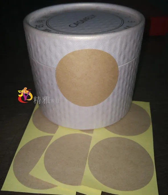 Чистая крафт бумага наклейка сделай сам Крафт запечатывание этикеток 5 см